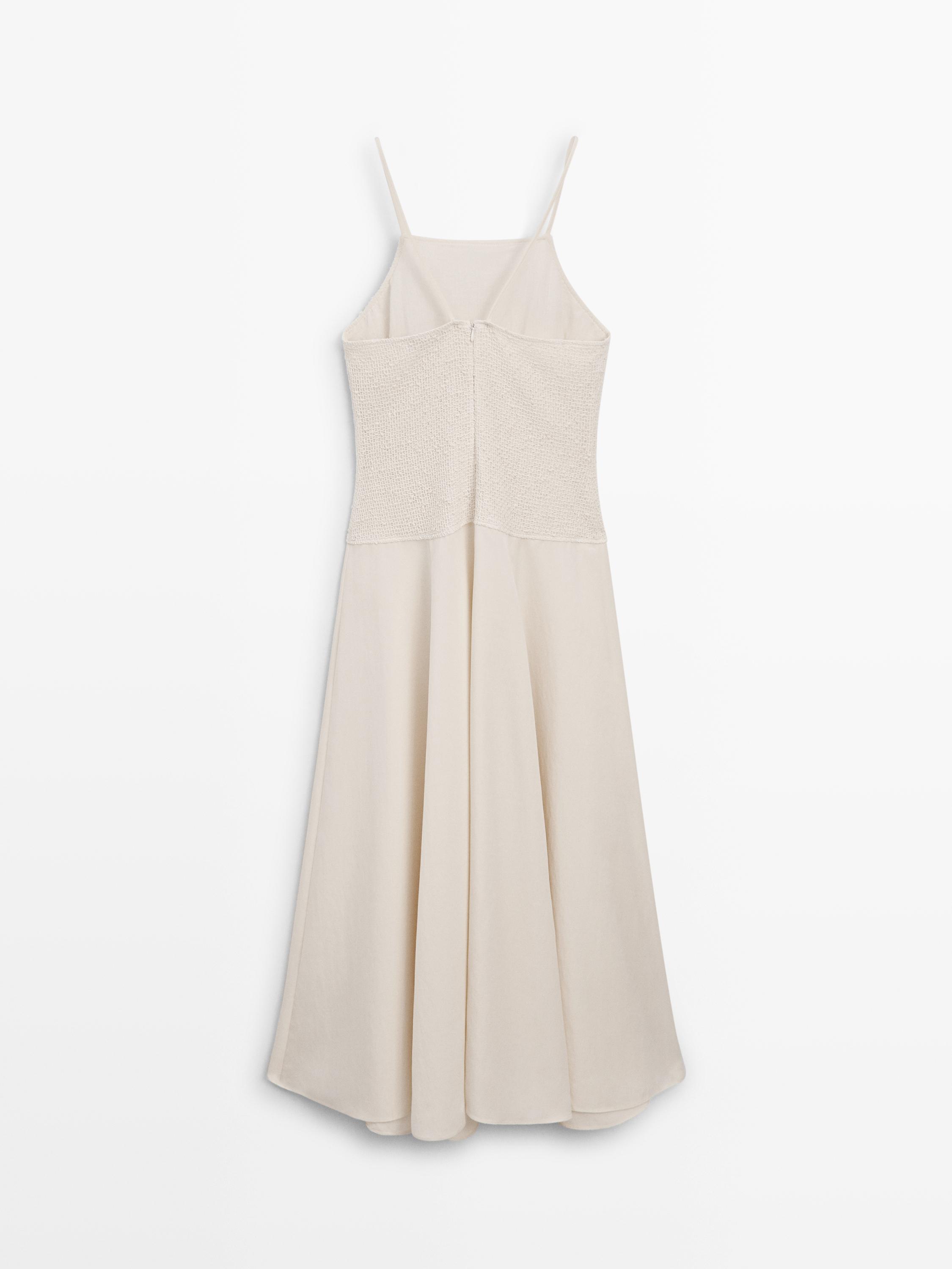 Long contrast dress